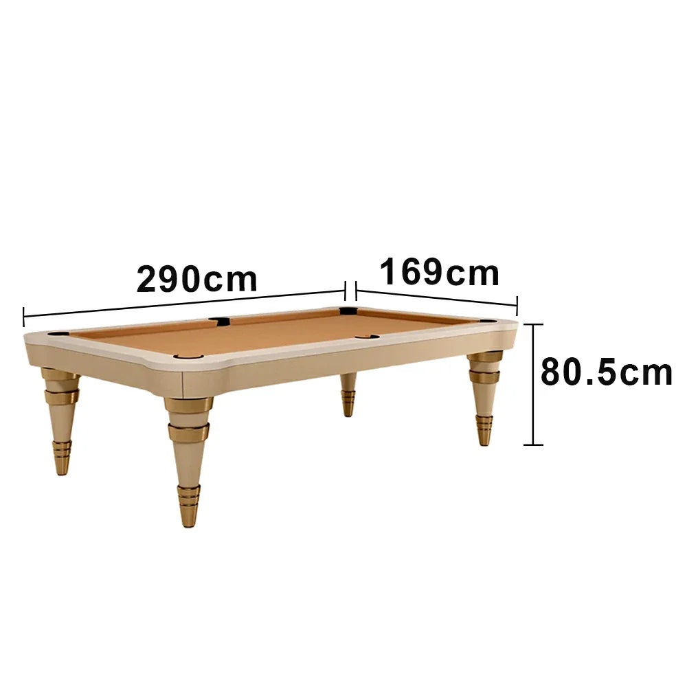CUETIQ Luxury Designer Billiard Table 2.68m/2.97m - Sculptural Contemporary Design Precision Craftsmanship Premium Materials - Orange