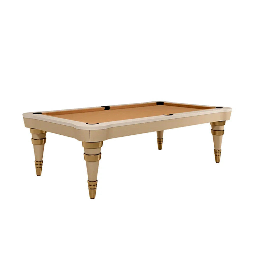 CUETIQ Luxury Designer Billiard Table 2.68m/2.97m - Sculptural Contemporary Design Precision Craftsmanship Premium Materials - Orange