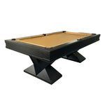 CUETIQ WY23 Cloth, Frame, Wool Leg Stability, 7FT/8FT/9FT Top Leather Design, Luxury Solid Wood Table Premium - Standing Pockets, Table Pool Dining Cover