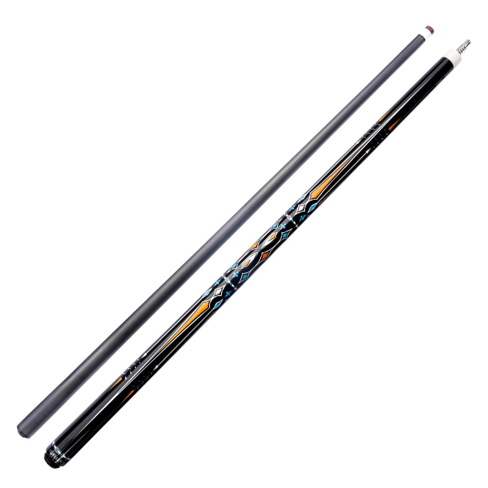 KONLLEN 2-Piece Light Billiard Cue Lightyellow Maple Premier Cue Wood - Professional 18.5-20OZ 147CM Car-15 Carom Yellow
