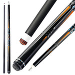 KONLLEN 2-Piece Light Billiard Cue Lightyellow Maple Premier Cue Wood - Professional 18.5-20OZ 147CM Car-15 Carom Yellow
