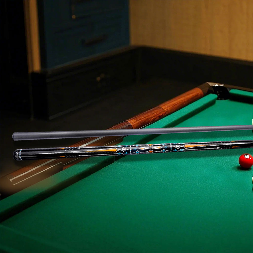 KONLLEN 2-Piece Light Billiard Cue Lightyellow Maple Premier Cue Wood - Professional 18.5-20OZ 147CM Car-15 Carom Yellow