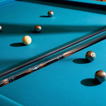 KONLLEN Professional 147CM Wood Billiard 18.5-20OZ - Cue Carom Maple Premier Cue Car-27 2-Piece Blue&Orange&Black