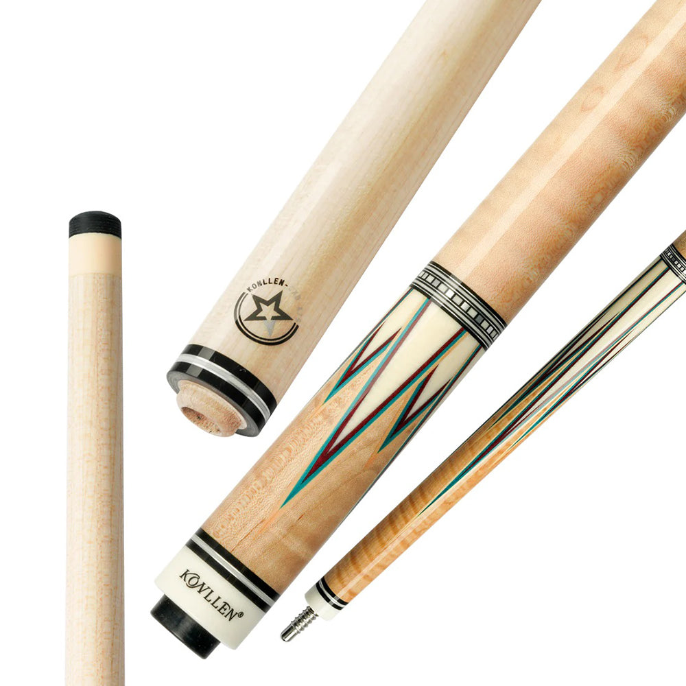 KONLLEN Professional Billiard Cue Cue 142CM Maple - 2-Piece Premier Carom 18.5-20OZ Wood CXD-P1 Wood