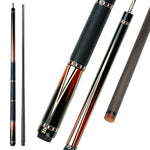 KONLLEN HQ-05BF - Billiard 2-Piece 147CM Professional Maple Premier Cue 18.5-20OZ Pool Cue Wood Red&Black