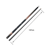 KONLLEN HQ-05BF - Billiard 2-Piece 147CM Professional Maple Premier Cue 18.5-20OZ Pool Cue Wood Red&Black
