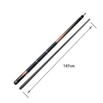 KONLLEN HQ-05BF - Billiard 2-Piece 147CM Professional Maple Premier Cue 18.5-20OZ Pool Cue Wood Red&Black