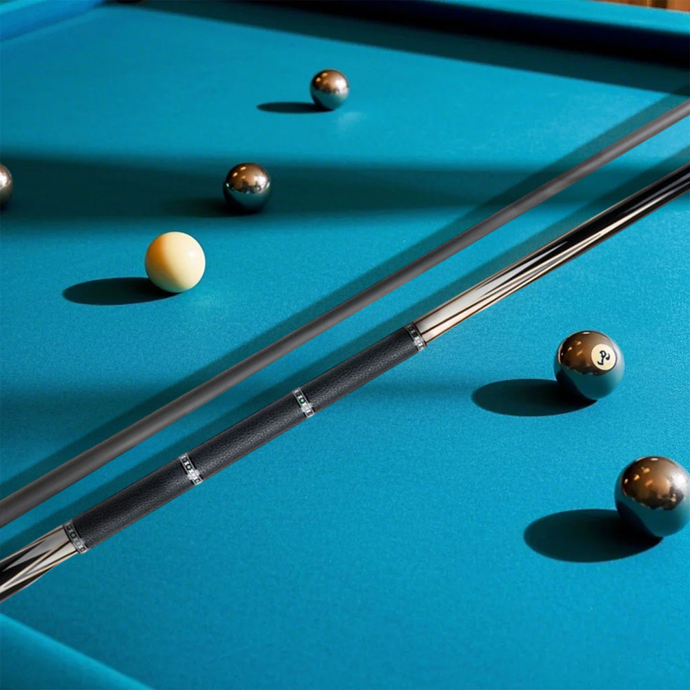 KONLLEN HQ-05BF - Billiard 2-Piece 147CM Professional Maple Premier Cue 18.5-20OZ Pool Cue Wood Red&Black