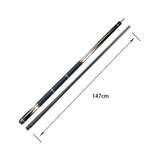 KONLLEN 18.5-20OZ 147CM - Professional Wood 2-Piece Maple Pool Premier Billiard Cue HQ-05CF Cue Yellow&White&Black