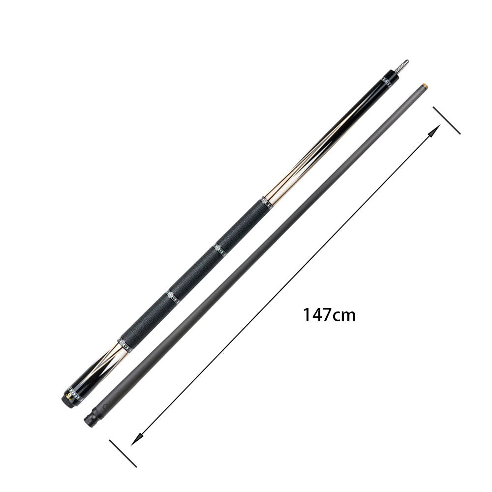 KONLLEN 18.5-20OZ 147CM - Professional Wood 2-Piece Maple Pool Premier Billiard Cue HQ-05CF Cue Yellow&White&Black