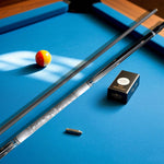 KONLLEN 18.5-20OZ Professional Billiard 147CM Maple Cue Premier Wood Cue HQ-06BF Pool - 2-Piece Blue&White&Black