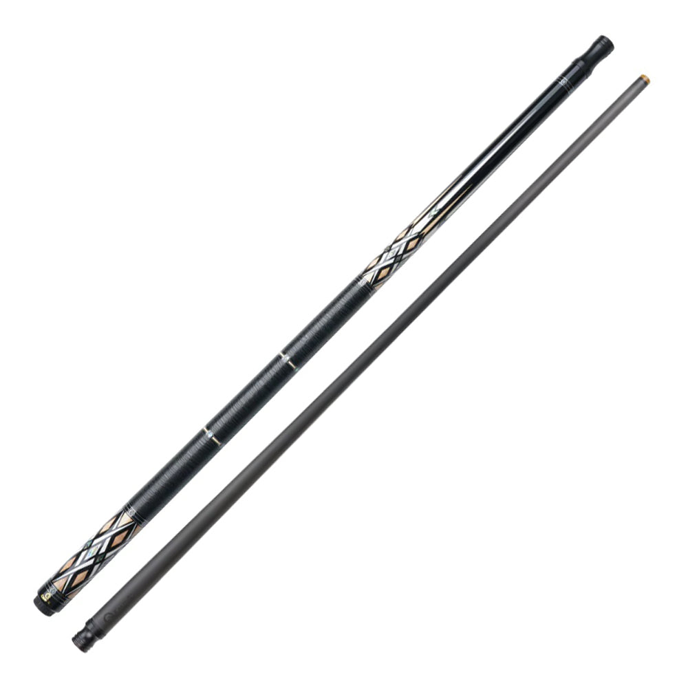 KONLLEN - 147CM Wood Premier Pool Billiard Cue Professional 2-Piece 18.5-20OZ HQ-07CF Maple Cue Wood&Black