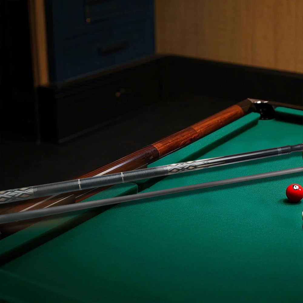 KONLLEN - 147CM Wood Premier Pool Billiard Cue Professional 2-Piece 18.5-20OZ HQ-07CF Maple Cue Wood&Black
