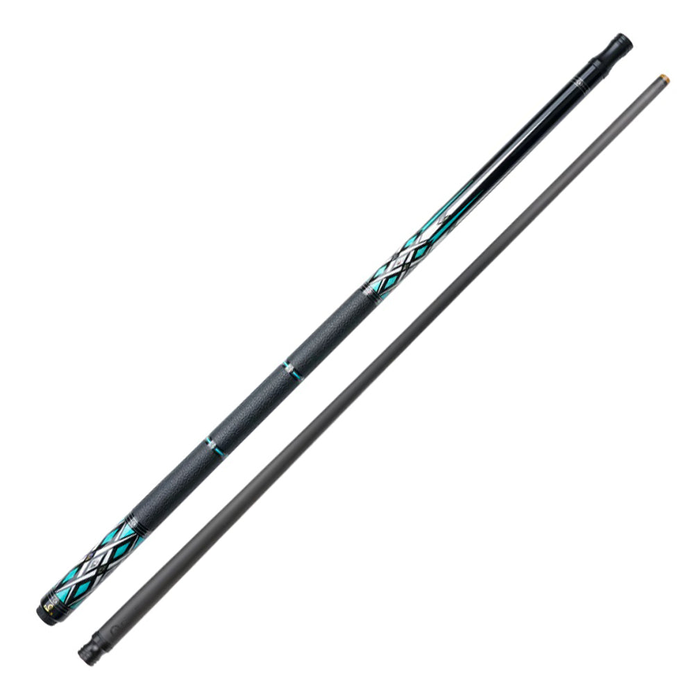 KONLLEN Maple 147CM Billiard 2-Piece Professional Cue - Wood Premier 18.5-20OZ HQ-07DF Pool Cue Blue&Black