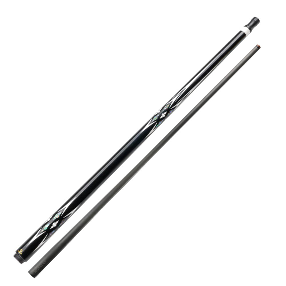 KONLLEN 147CM Ebony Premier 2-Piece Billiard - Professional Wood Cue Pool HQ-11F 18.5-20OZ Cue Green&Black