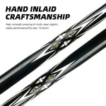 KONLLEN 147CM Ebony Premier 2-Piece Billiard - Professional Wood Cue Pool HQ-11F 18.5-20OZ Cue Green&Black