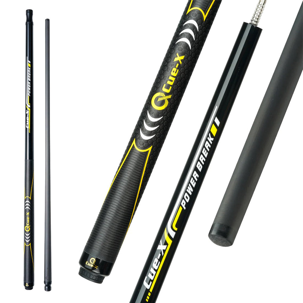 KONLLEN 18.5-20OZ Maple Wood Cue 147CM Professional Cue - 2-Piece Punch Premier Billiard HQ-BK Yellow&Black