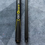 KONLLEN 18.5-20OZ Maple Wood Cue 147CM Professional Cue - 2-Piece Punch Premier Billiard HQ-BK Yellow&Black