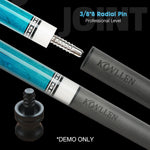 KONLLEN Inches- Single Premier Fibre Pool Material 29 Professional Shaft Carbon Gray
