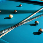 KONLLEN Wood Zokue-3 Professional Maple 18.5-20OZ Cue Cue 147CM Carom Premier Billiard - 2-Piece Blue&Black
