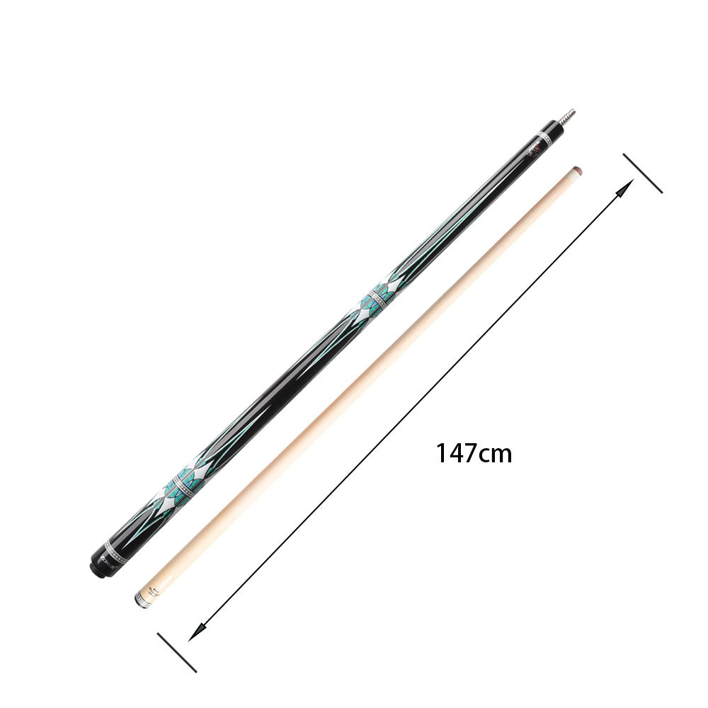 KONLLEN Wood Zokue-3 Professional Maple 18.5-20OZ Cue Cue 147CM Carom Premier Billiard - 2-Piece Blue&Black