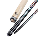 KONLLEN Maple 147CM Professional Premier 18.5-20OZ Wood Carom - Billiard Cue Zokue-4 2-Piece Cue Red&Blue&Black