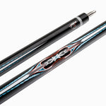 KONLLEN Maple 147CM Professional Premier 18.5-20OZ Wood Carom - Billiard Cue Zokue-4 2-Piece Cue Red&Blue&Black
