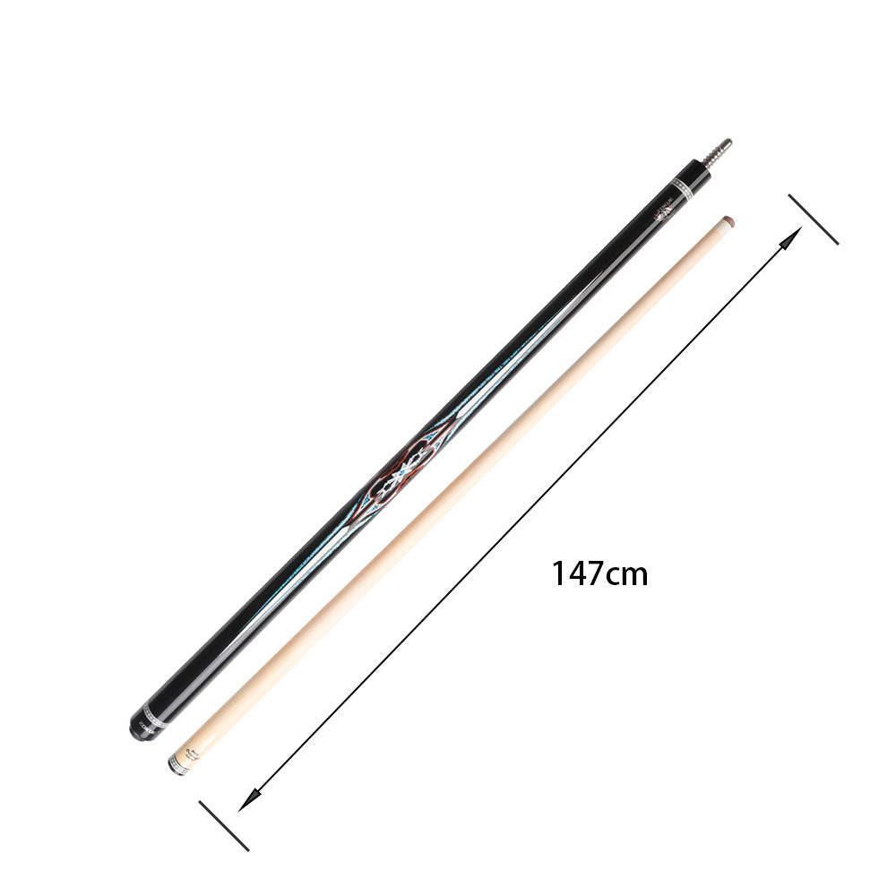 KONLLEN Maple 147CM Professional Premier 18.5-20OZ Wood Carom - Billiard Cue Zokue-4 2-Piece Cue Red&Blue&Black