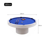 CUETIQ L042 Diameter 180cm 2-IN-1 Billiard Table/ Round Office Marble Desk