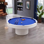 CUETIQ L042 Billiard Diameter Table/ MDF Round Office 140cm 2-IN-1 Desk