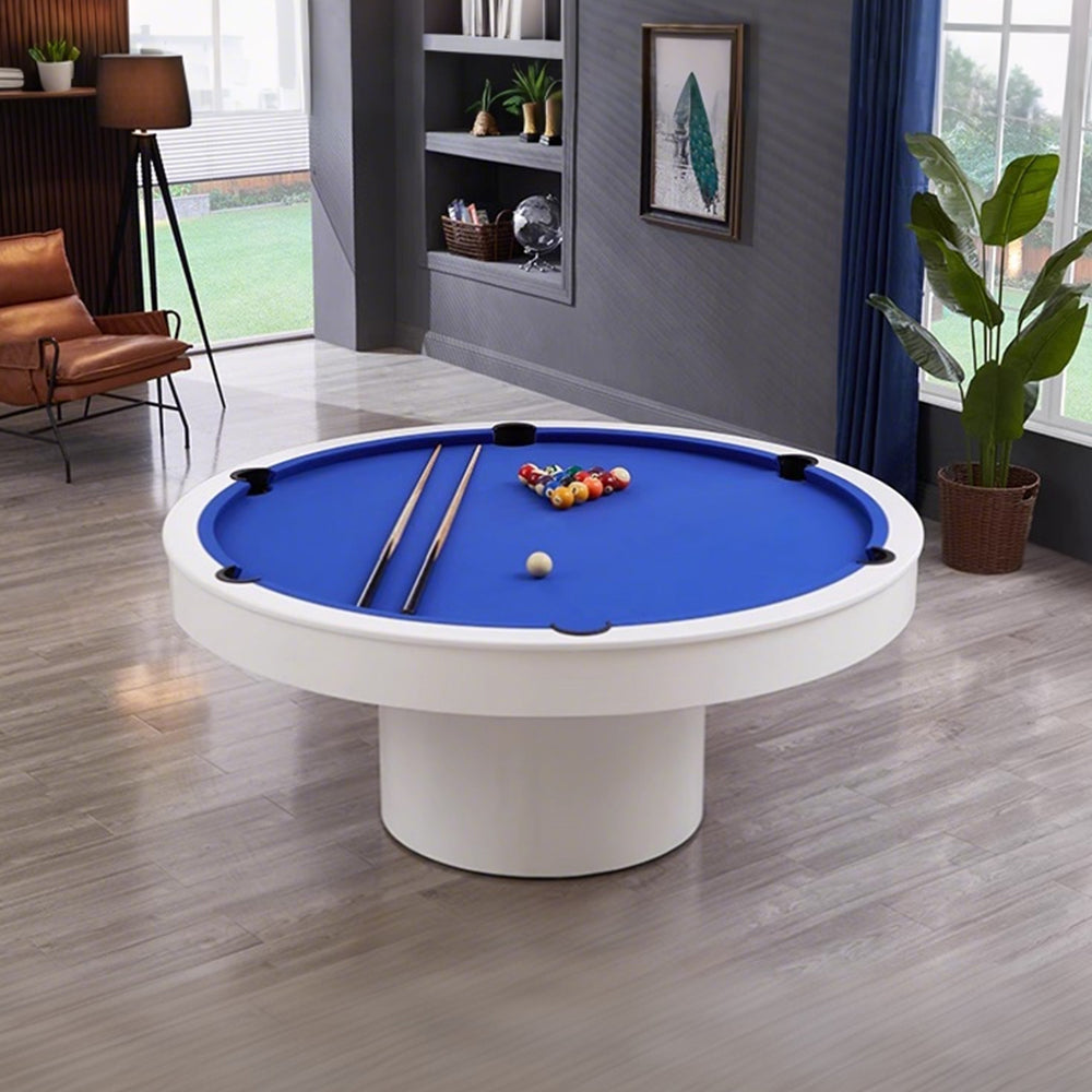 CUETIQ L042 Billiard Diameter Table/ MDF Round Office 140cm 2-IN-1 Desk