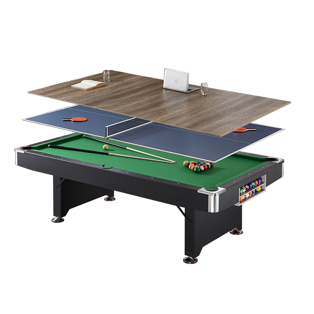 CUETIQ GTF004 Table/ Billiard Office Desk Ping-pong Foldable 3-IN-1 7FT/8FT Table/ Design