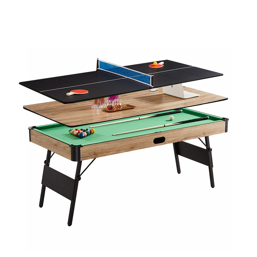 CUETIQ GTF008 3-IN-1 Office Desk Table/ Table/ 6FT Ping-pong Foldable Billiard Design