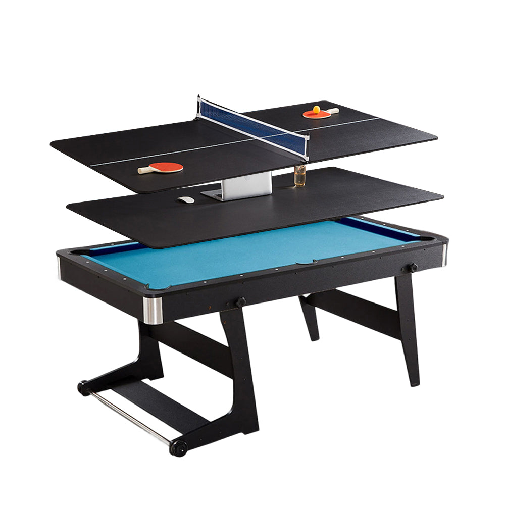 CUETIQ GTF009 3-IN-1 Ping-pong Foldable Billiard Table/ Desk Office 6FT Table/ Design