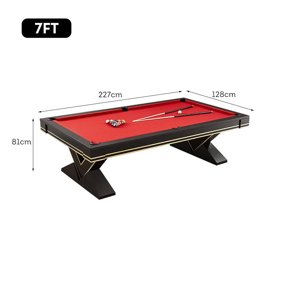 CUETIQ L001 Table/ Billiard Table/ Slate Wood Office Desk Ping-pong 3-IN-1 Solid 7/8/9FT Frame