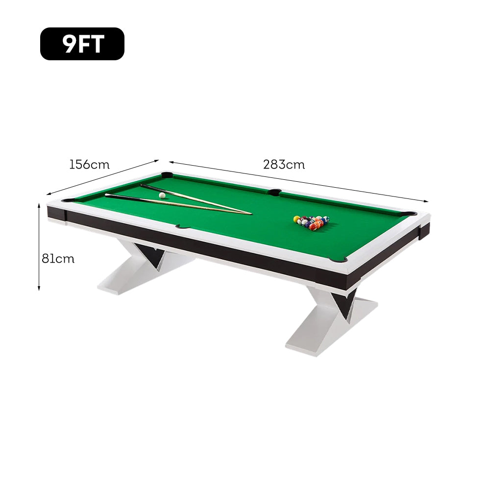 CUETIQ L001 Table/ Billiard Table/ Slate Wood Office Desk Ping-pong 3-IN-1 Solid 7/8/9FT Frame