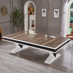 CUETIQ L001 Table/ Billiard Table/ Slate Wood Office Desk Ping-pong 3-IN-1 Solid 7/8/9FT Frame