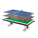 CUETIQ L001 Table/ Billiard Table/ Slate Wood Office Desk Ping-pong 3-IN-1 Solid 7/8/9FT Frame
