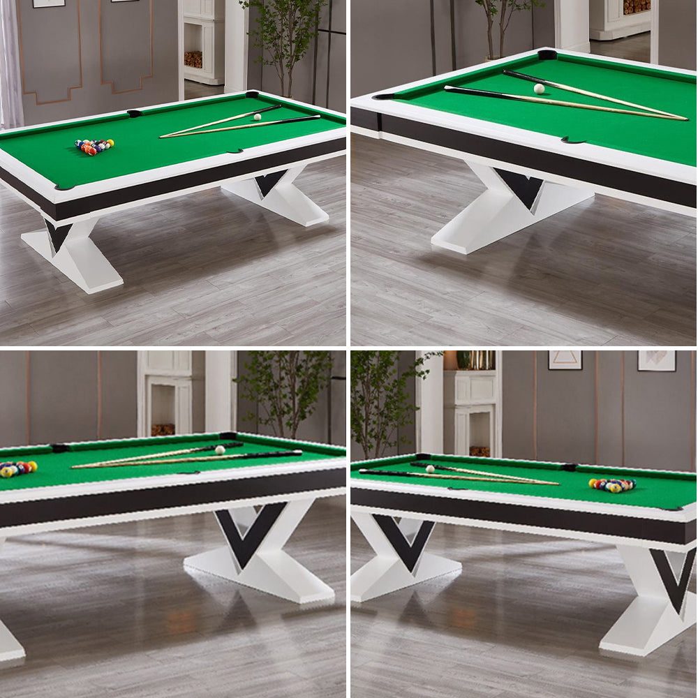 CUETIQ L001 Table/ Billiard Table/ Slate Wood Office Desk Ping-pong 3-IN-1 Solid 7/8/9FT Frame