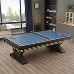 CUETIQ L001 Table/ Billiard Table/ Slate Wood Office Desk Ping-pong 3-IN-1 Solid 7/8/9FT Frame