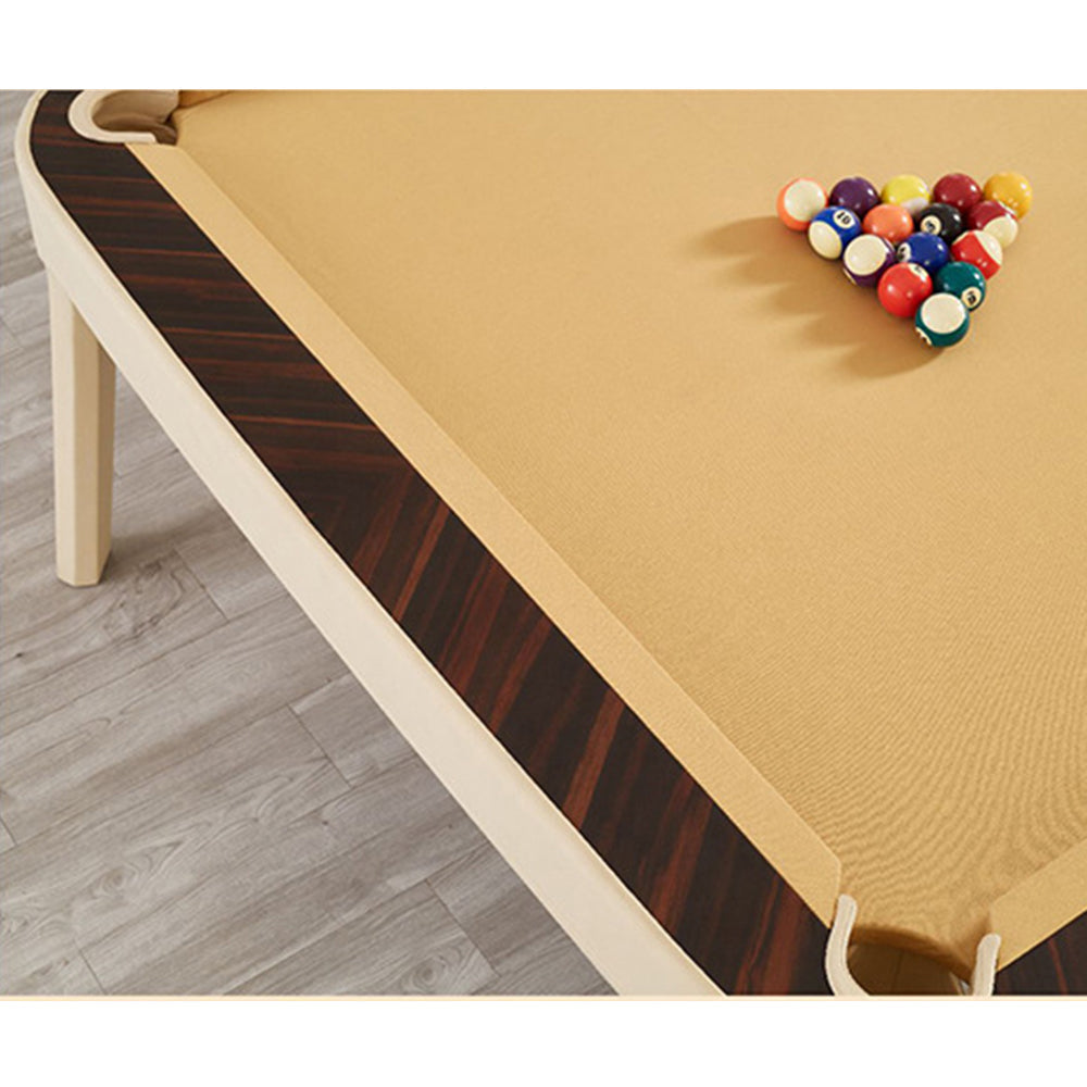 CUETIQ Premium 7/8/9FT Desk Table/ Leather Ping-pong Table/ Wood Slate 3-IN-1 Solid Genuine Office Billiard Frame