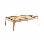 CUETIQ Premium 7/8/9FT Desk Table/ Leather Ping-pong Table/ Wood Slate 3-IN-1 Solid Genuine Office Billiard Frame