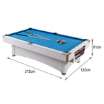 CUETIQ GTMDF004 Table/ Table MDF Ping-Pong Office / 3IN1 Billiard 7FT Desk