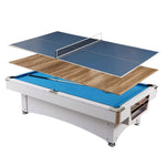 CUETIQ GTMDF004 MDF Table 8FT Office Table/ 3IN1 / Ping-Pong Billiard Desk