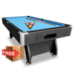 CUETIQ 7FT Table Accessories with Pack - Pool Snooker Billiard Black MDF Frame