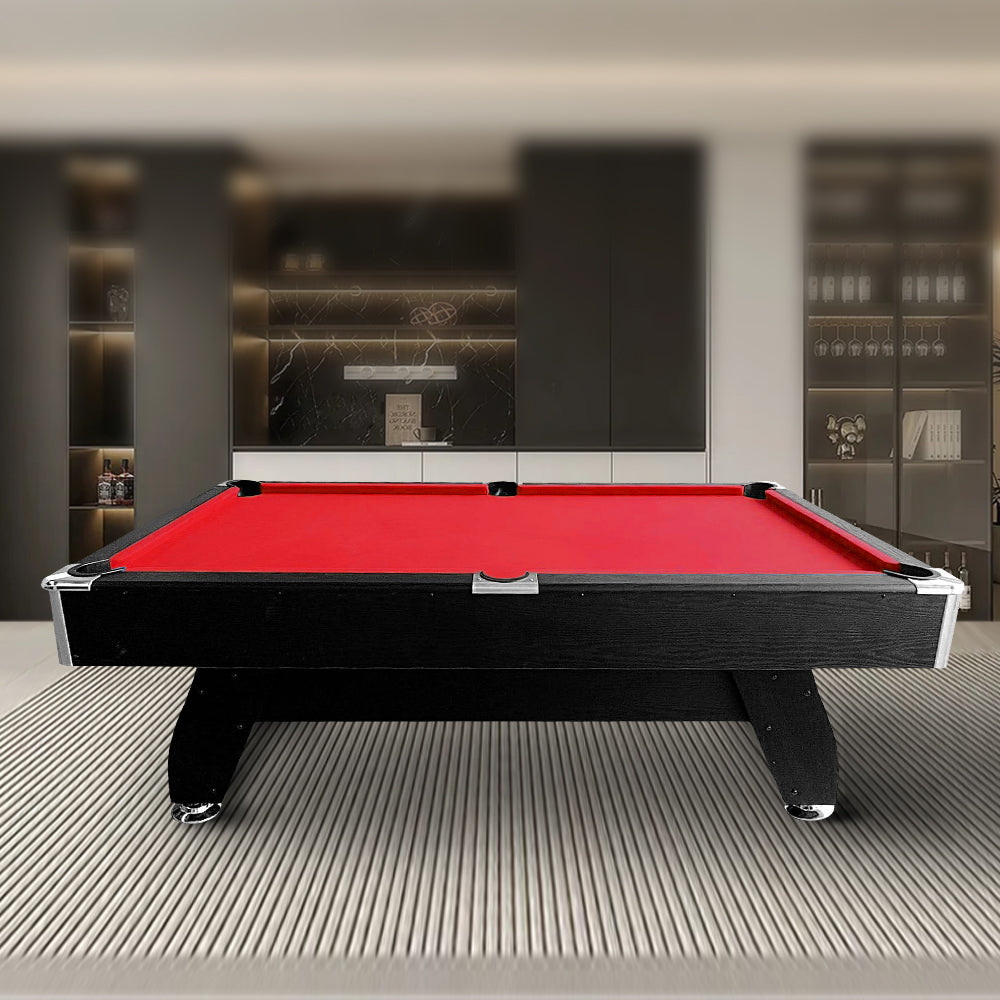 CUETIQ 7FT Table Accessories with Pack - Pool Snooker Billiard Black MDF Frame