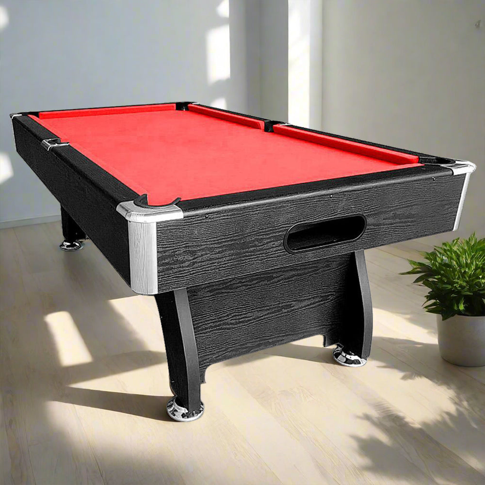 CUETIQ 8FT Billiard Frame Pool Accessories MDF Black with Table Snooker Pack