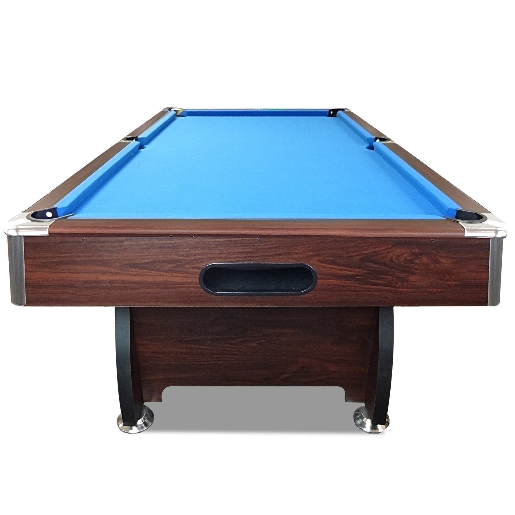 CUETIQ 7FT Accessories Pool Table Pack, MDF Walnut with Billiard Snooker Frame