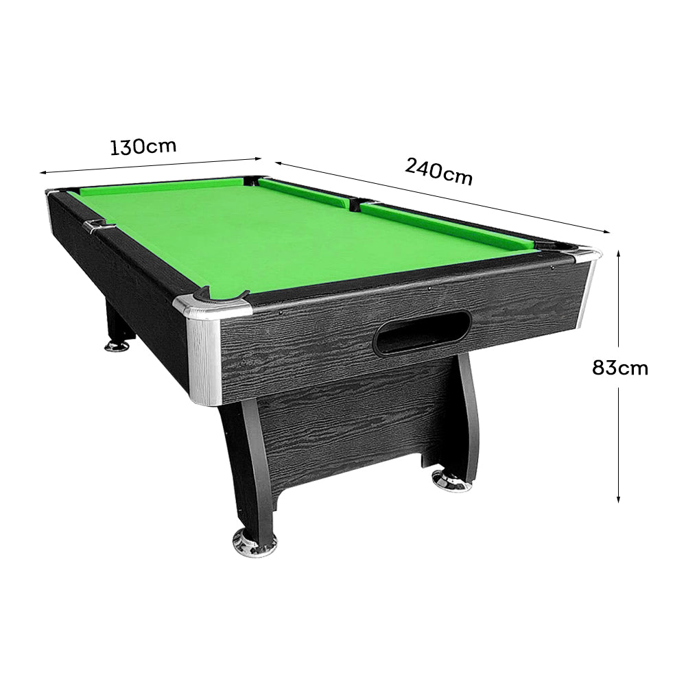 CUETIQ 8FT Billiard Frame Pool Accessories MDF Black with Table Snooker Pack