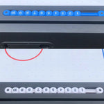 CUETIQ 7FT Accessories Table Tennis Table 4-IN-1 Table/ Air Convertible Table/ Billiards MDF Table Hockey/ - Multi-function Free Dining Black&Blue